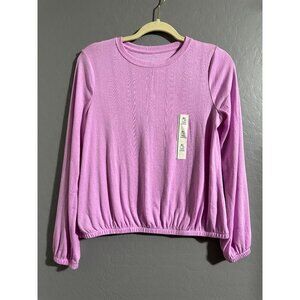 Cat & Jack Girl's Long Sleeve Textured Top Size XL 14 NWT